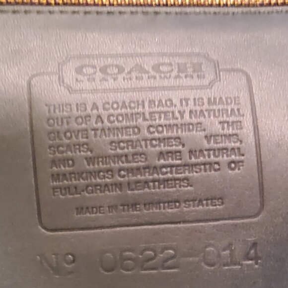 Vintage Coach Soft Satchel in Green + Hangtag - Picture 8 of 13